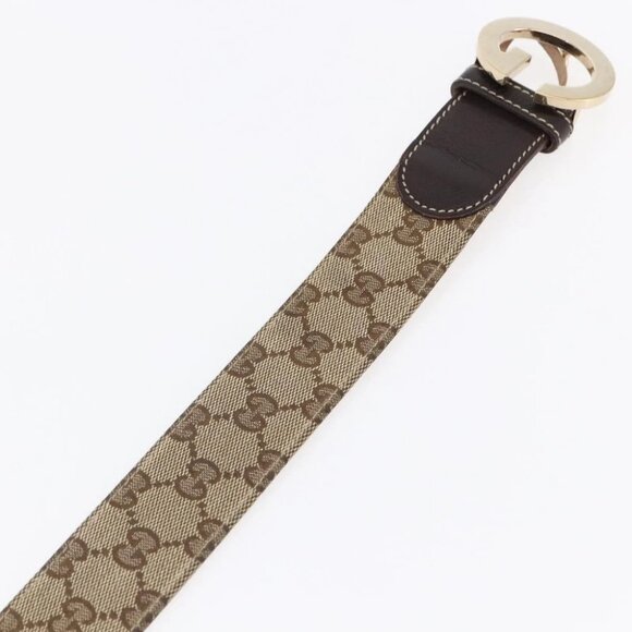 GUCCI GG Canvas Belt 33.5\